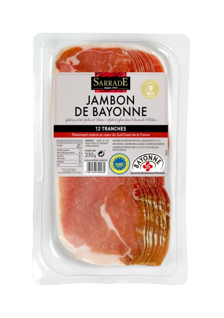 Jambon de Bayonne - Sliced Ham NV (Each)