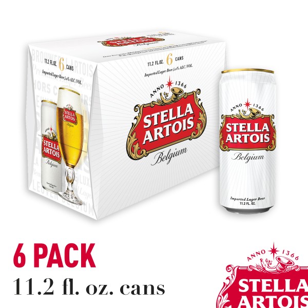 Stella Brewery - Stella Artois 6pk Cans - Calvert Woodley &