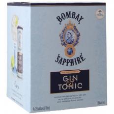 Bombay - Sapphire Gin & Tonic Canned Cocktail (4 pack cans) (4 pack cans)