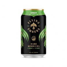 Flying Embers - Ginger Hard Kombucha (6 pack 12oz cans) (6 pack 12oz cans)