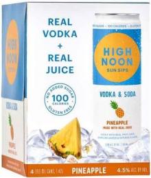 High Noon - Pineapple Vodka & Soda Hard Seltzer (4 pack 355ml cans) (4 pack 355ml cans)