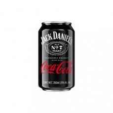 Jack Daniel's - Jack Daniels & Coca-Cola Canned Cocktail (4 pack 355ml cans) (4 pack 355ml cans)