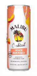 Malibu - Peach Rum Punch Ready-to-Drink Cocktail (4 pack 355ml cans) (4 pack 355ml cans)