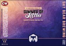 Shy Bear Brewing Co - Summer of Littles Wheat Ale w Blueberries and Lemon (4 pack 16oz cans) (4 pack 16oz cans)